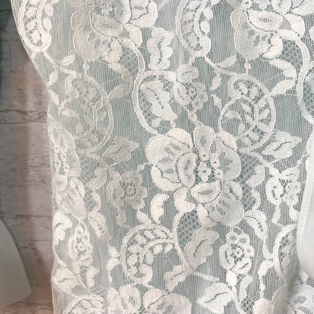 Baby Blue Lace Robe Size Medium - Picture 5 of 9